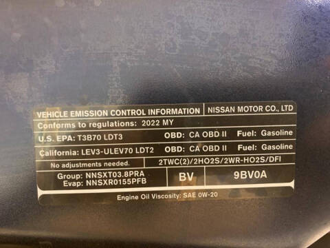 2022 Nissan Frontier