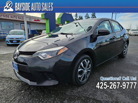 2014 Toyota Corolla for sale at BAYSIDE AUTO SALES in Everett WA