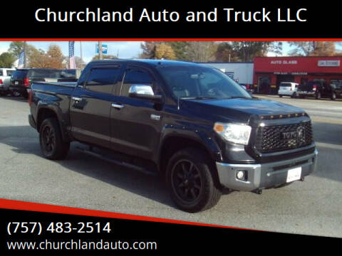 2017 Toyota Tundra for sale at Churchland Auto and Truck LLC in Portsmouth VA