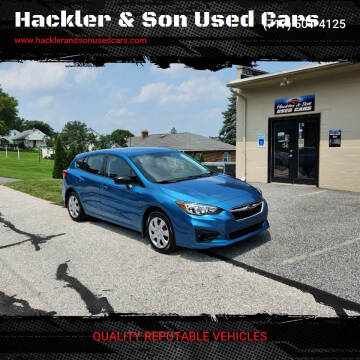 2017 Subaru Impreza for sale at Hackler & Son Used Cars in Red Lion PA