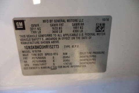 2017 Chevrolet Tahoe LT