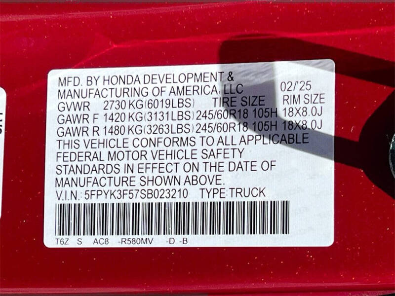 2025 Honda Ridgeline RTL