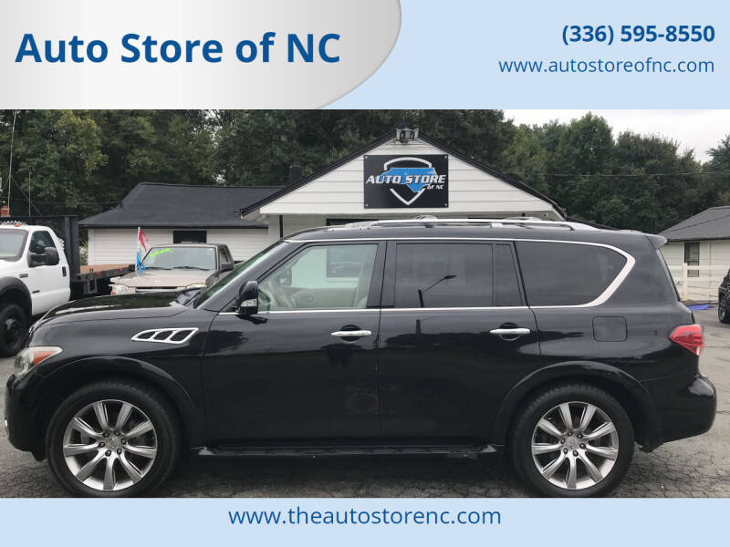 2012 Infiniti QX56 for sale at Auto Store of NC in Walkertown NC