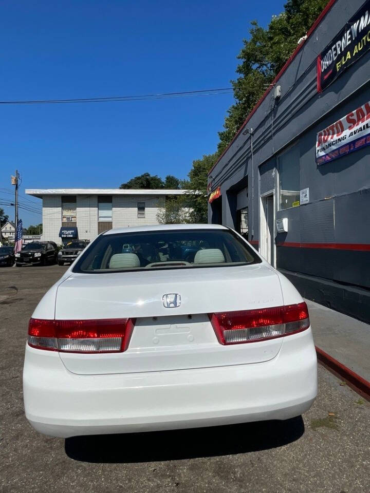 2003 Honda Accord for sale at Etla Auto Sales in Indian Orchard, MA