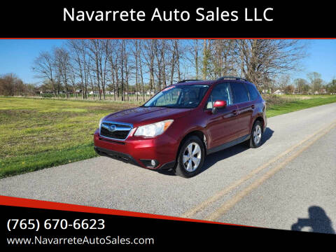 2014 Subaru Forester for sale at Navarrete Auto Sales LLC in Frankfort IN