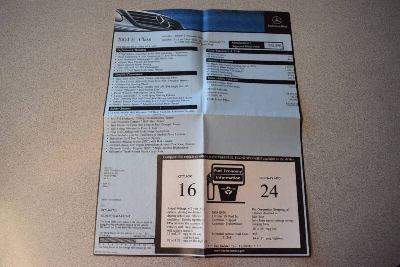 2004 Mercedes-Benz E-Class E 500