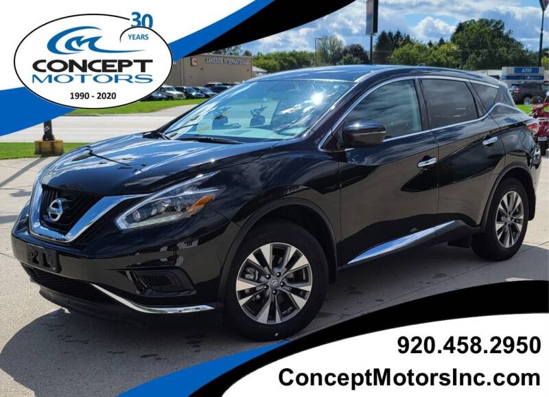 2018 Nissan Murano for sale at CONCEPT MOTORS INC in Sheboygan WI