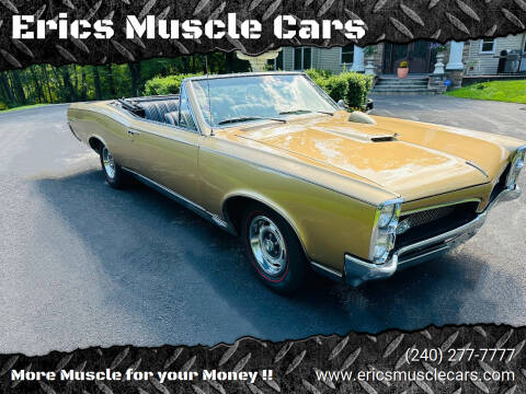 1967 Pontiac GTO for sale at Eric's Muscle Cars in Clarksburg MD