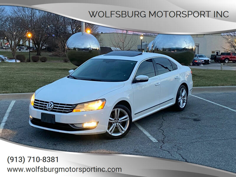 2013 Volkswagen Passat for sale at WOLFSBURG MOTORSPORT INC in Shawnee KS