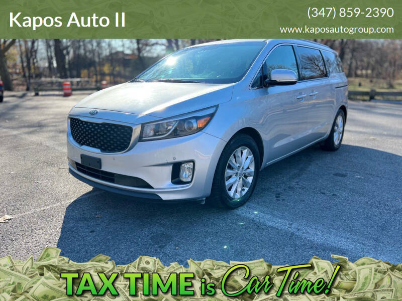 2017 Kia Sedona for sale at Kapos Auto II in Ridgewood NY