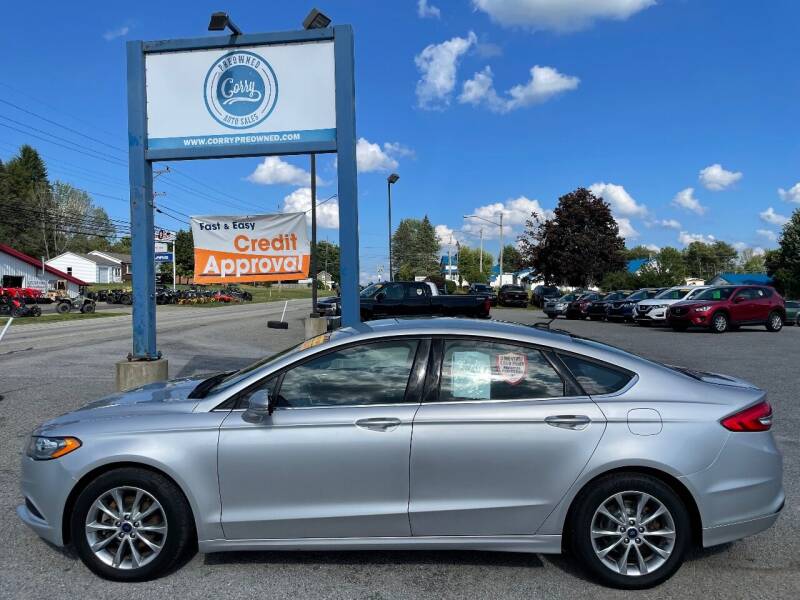 2017 Ford Fusion for sale at Corry Pre Owned Auto Sales in Corry PA