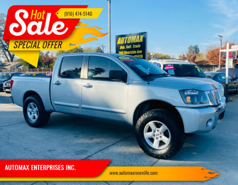 2006 Nissan Titan for sale at AUTOMAX ENTERPRISES INC. in Roseville CA