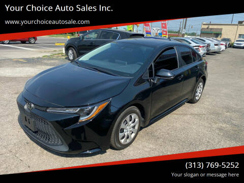 2020 Toyota Corolla for sale at Your Choice Auto Sales Inc. in Dearborn MI