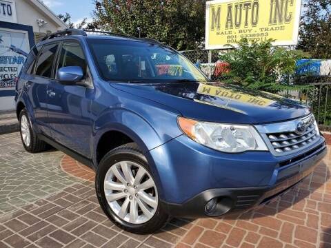 2012 Subaru Forester for sale at M AUTO, INC in Millcreek UT