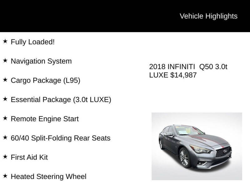 2018 Infiniti Q50 3.0T Luxe