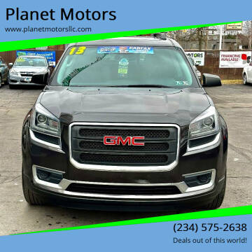 2013 GMC Acadia for sale at Planet Motors in Youngstown OH