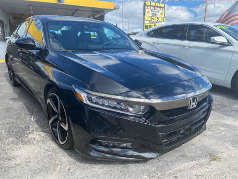 2018 Honda Accord for sale at Guru Auto Sales in Miramar FL