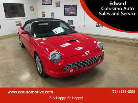 2002 Ford Thunderbird for sale at Edward Colosimo Auto Sales and Service in Evans City PA