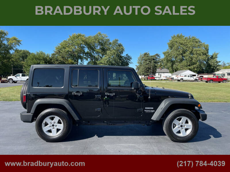 2018 Jeep Wrangler JK Unlimited for sale at BRADBURY AUTO SALES in Gibson City IL