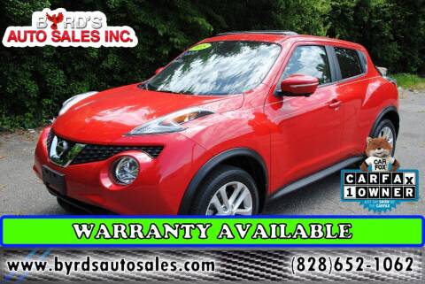 2015 Nissan JUKE for sale at Byrds Auto Sales in Marion NC