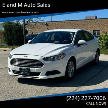 2016 Ford Fusion for sale at E and M Auto Sales in Elgin IL
