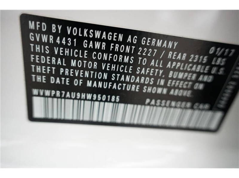 2017 Volkswagen e-Golf SEL Premium