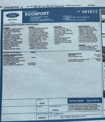 2018 Ford EcoSport SE