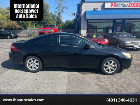 2005 Honda Accord for sale at International Horsepower Auto Sales in Warwick RI