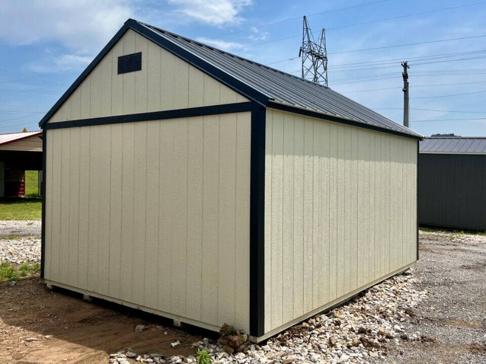 2024 Burnett Affordable Buildings 12x16 Lofted Side Utility for sale at Lakeside Auto RV & Outdoors in Cleveland, OK