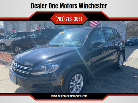 2013 Volkswagen Tiguan for sale at Dealer One Motors Winchester in Winchester MA