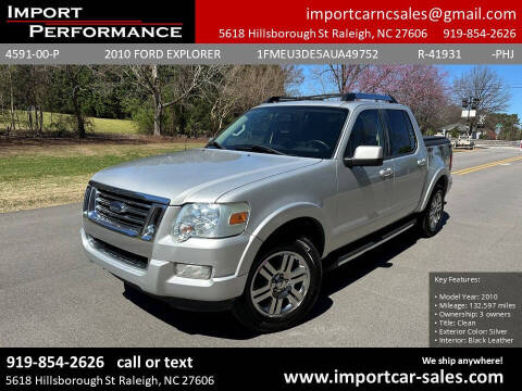 2010 Ford Explorer Sport Trac for sale at Import Performance Sales in Raleigh NC