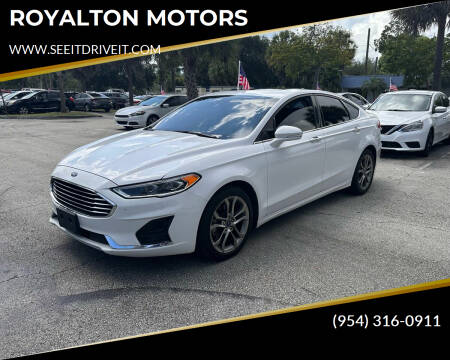 2020 Ford Fusion for sale at ROYALTON MOTORS in Plantation FL