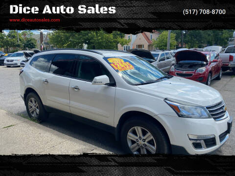 2014 Chevrolet Traverse for sale at Dice Auto Sales in Lansing MI