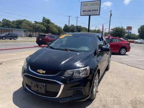 2017 Chevrolet Sonic for sale at Shock Motors in Garland TX