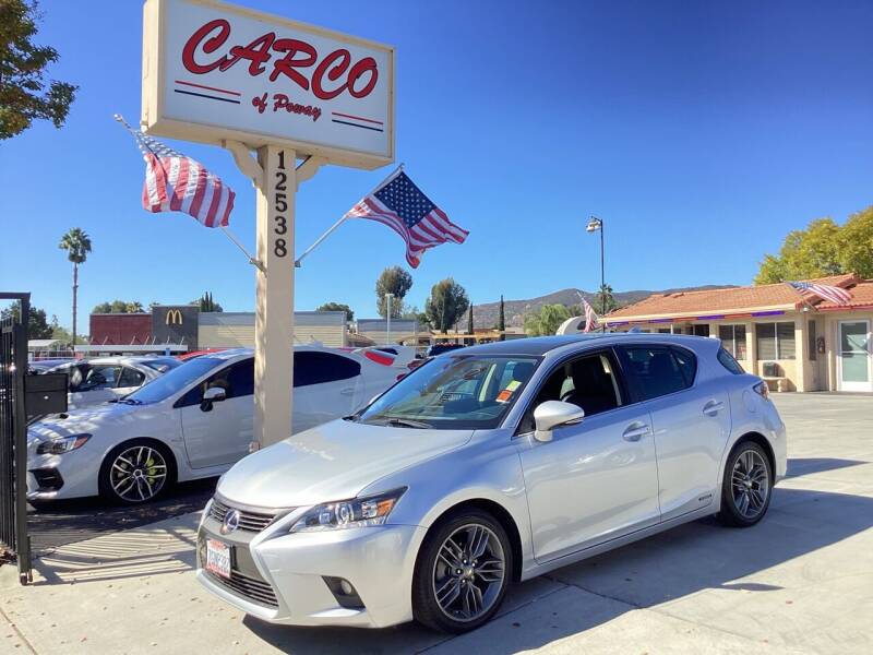 2014 Lexus CT 200h for sale at CARCO SALES & FINANCE - CARCO OF POWAY in Poway CA