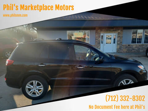 2012 Hyundai Santa Fe for sale at Phil's Marketplace Motors in Arnolds Park IA