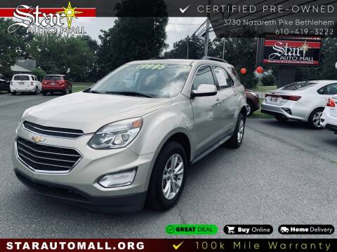 2016 Chevrolet Equinox for sale at Star Auto Mall in Bethlehem PA