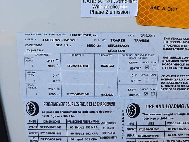 2015 Forest River Sierra
