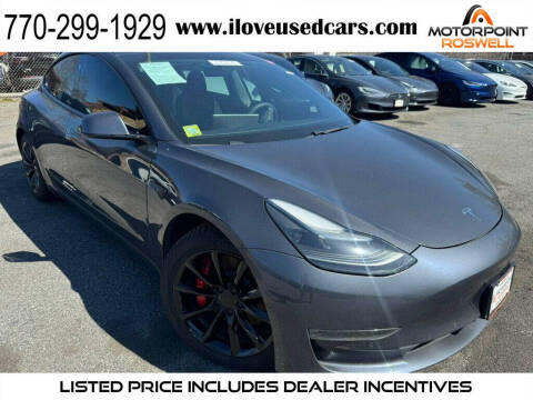 2021 Tesla Model 3 for sale at Motorpoint Roswell in Roswell GA