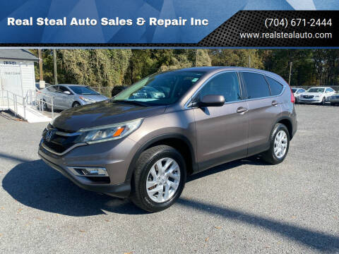 2015 Honda CR-V for sale at Real Steal Auto Sales & Repair Inc in Gastonia NC
