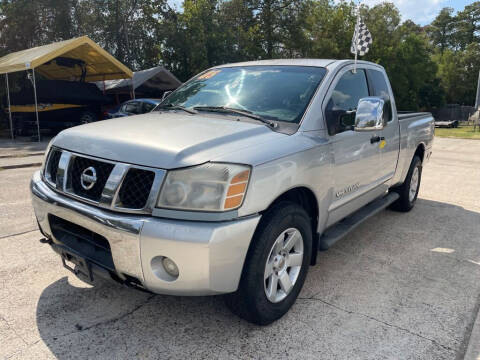 2005 Nissan Titan for sale at AUTO WOODLANDS in Magnolia TX