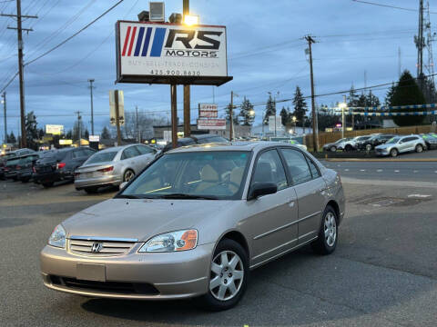 2002 Honda Civic for sale at RS Motors in Lynnwood WA