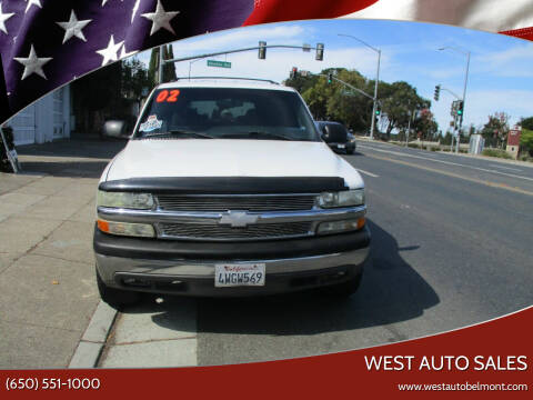 2002 Chevrolet Tahoe for sale at West Auto Sales in Belmont CA