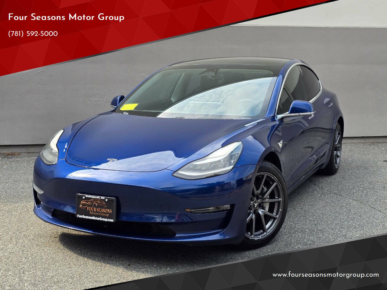 Dk. Blue 2020 Tesla Model 3 Long Range AWD Long Range 4dr Sedan 1