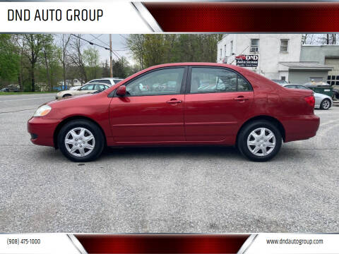 2007 Toyota Corolla for sale at DND AUTO GROUP in Belvidere NJ
