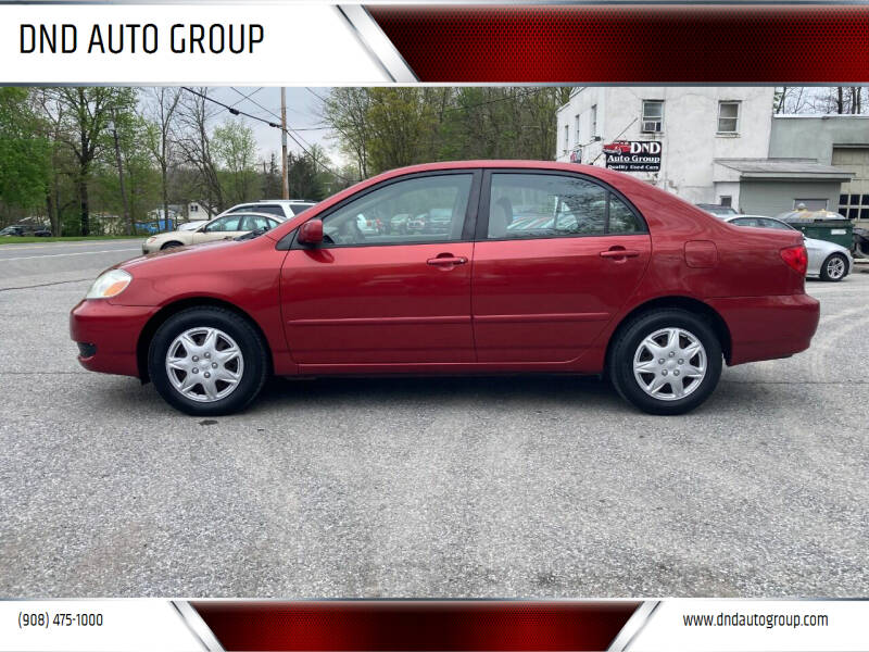 2007 Toyota Corolla for sale at DND AUTO GROUP in Belvidere NJ