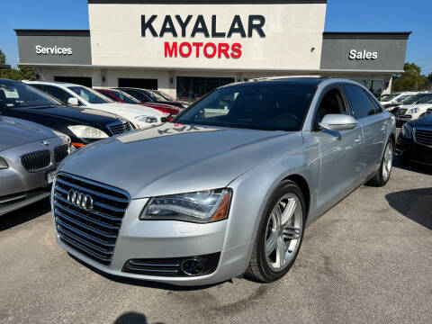 2012 Audi A8 L for sale at KAYALAR MOTORS in Houston TX