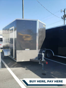 2021 Kaufman 7x12 Deluxe Enclosed Trailer for sale at Big Daddy's Trailer Sales in Winston Salem NC