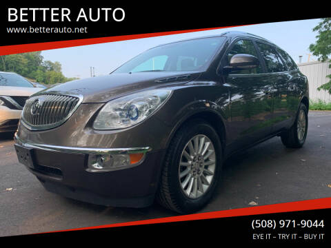 2011 Buick Enclave for sale at BETTER AUTO in Attleboro MA