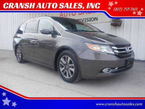 2015 Honda Odyssey for sale at CRANSH AUTO SALES, INC in Arlington TX